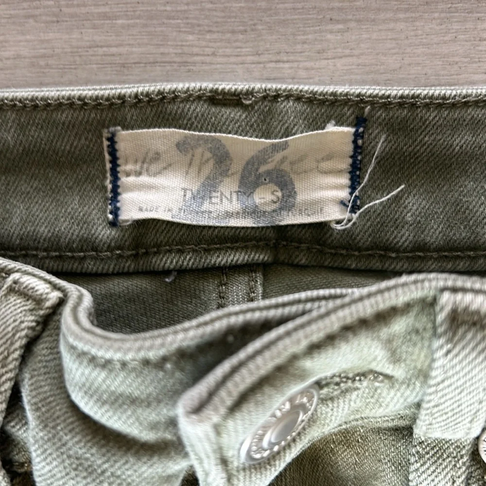 Free People We the Free green skinny fit jeans size 26